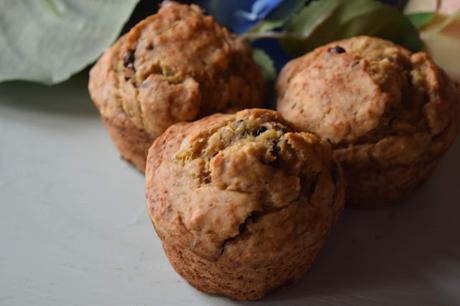 Muffins Veganos de Plátano y Chocolate