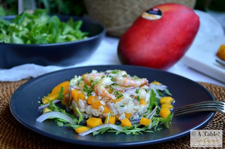 Tartar de Dorada, Quisquillas y Mango