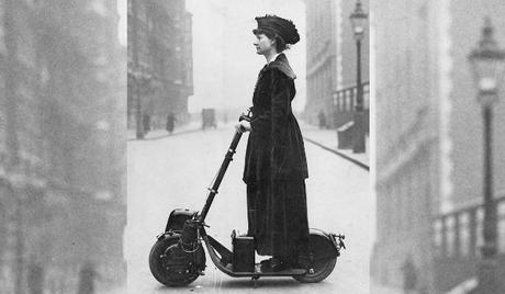 Una sufragista en patinete, Florence Norman (1883-1964)