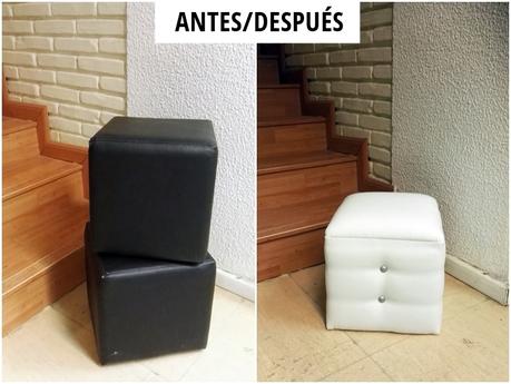 ANTES Y DESPUÉS DE UNOS TABURETES