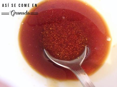 Tallarines de judias verdes con buñuelos de langostinos