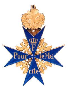 La orden de la Pour le Mérite La orden de la Pour le Mérite
