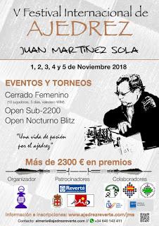 Festival Internacional de Ajedrez Juan Martínez Sola 2018