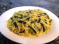 Espaguetis con calabacín