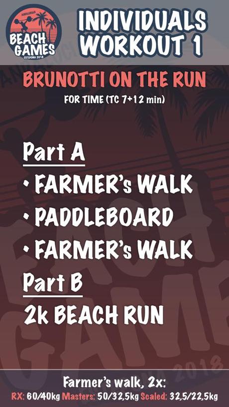 Andalucian Beach Games 2018: Crónica de una atleta individual wod 1