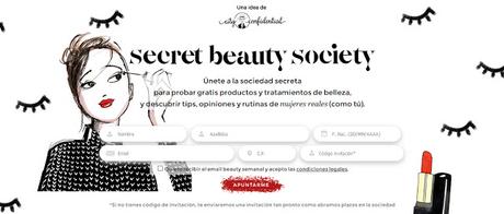 Secret Beauty Society Invitaciones