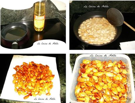 Almendras fritas Almendras fritas