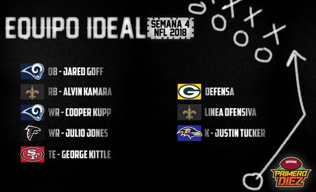 El equipo ideal NFL de la Semana 4 – Temporada 2018 El equipo ideal NFL de la Semana 4 – Temporada 2018