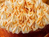 Tarta pisos rellena crema limón merengue