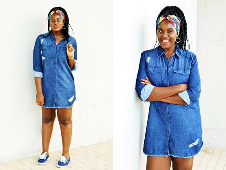 PAÑUELOS + VESTIDO DENIM