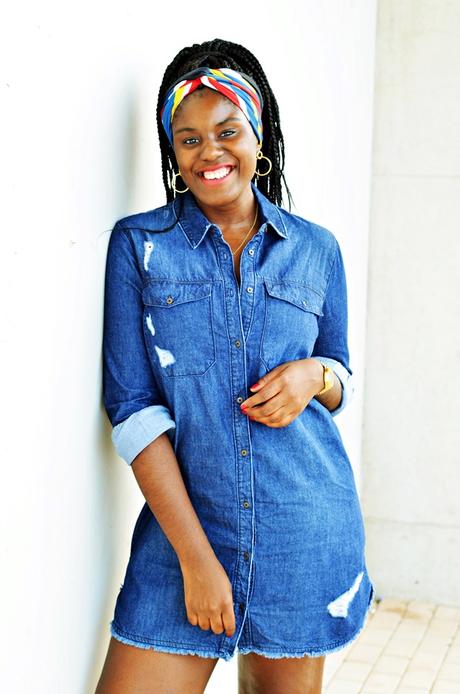 PAÑUELOS + VESTIDO DENIM