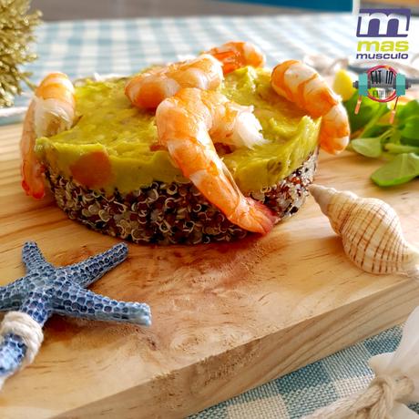 MASMUSCULO CHEF: TARTAR DE QUINOA, GUACAMOLE Y LANGOSTINOS MASMUSCULO CHEF: TARTAR DE QUINOA, GUACAMOLE Y LANGOSTINOS
