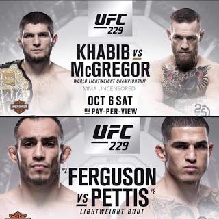 UFC 229 horarios fecha  y canales dónde ver