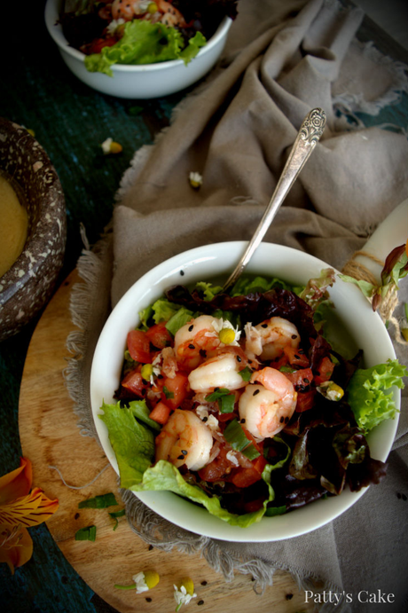 Ensalada de langostinos con virutas de jamón - Descubriendo a Susi Díaz Ensalada de langostinos con virutas de jamón - Descubriendo a Susi Díaz