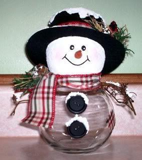 13 Hermosos muñecos de nieve usando peceras de vidrio