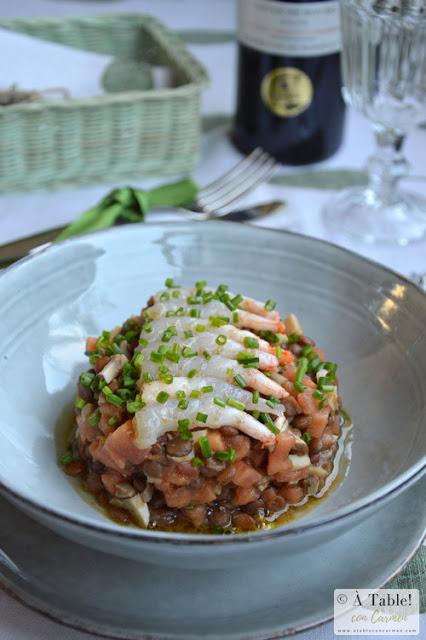 Lentejas con Ceps y Gamba Arrocera {by Susi Díaz}