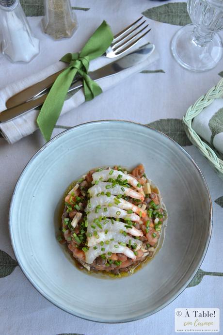 Lentejas con Ceps y Gamba Arrocera {by Susi Díaz}