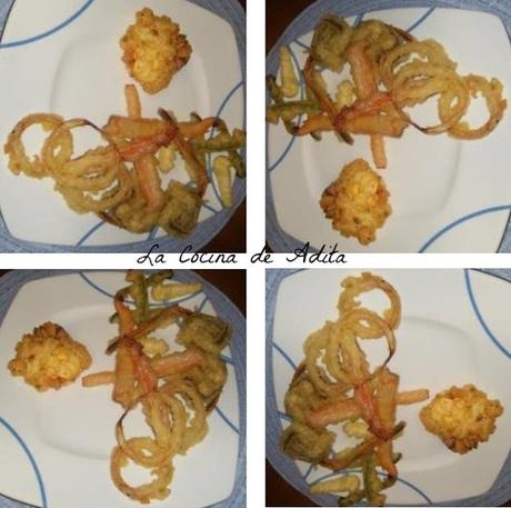 Huevos fritos en tempura Huevos fritos en tempura