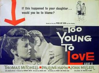 TOO YOUNG TO LOVE (Gran Bretaña (Ahora Reino Unido), 1960) Judicial, Drama, Social