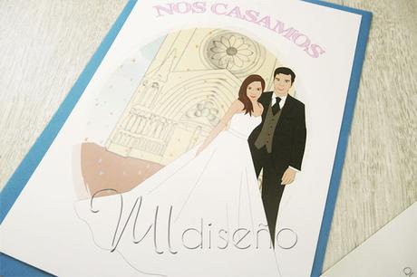 Invitación de boda cuento de princesas