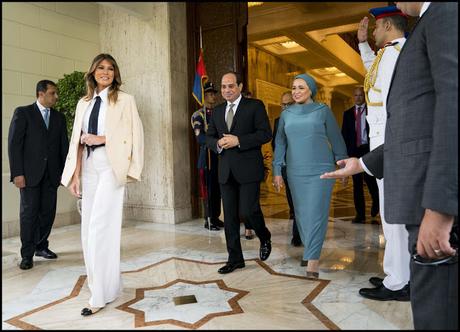 Melania in Africa Egypt #FLOTUSinAfrica2018