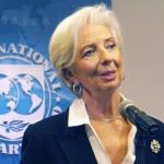 Christine Lagarde a la izquierda de presidentes latinoamericanos