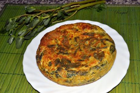 Tortilla de verdolaga