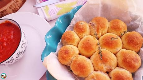 Panecillos rellenos de carne Panecillos rellenos de carne