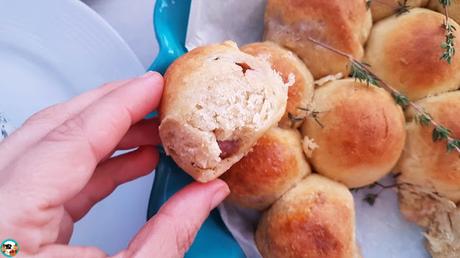 Panecillos rellenos de carne Panecillos rellenos de carne