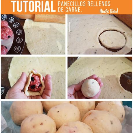 Panecillos rellenos de carne Panecillos rellenos de carne