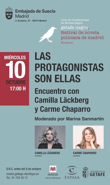 Encuentro con Camilla Läckberg y Carme Chaparro.