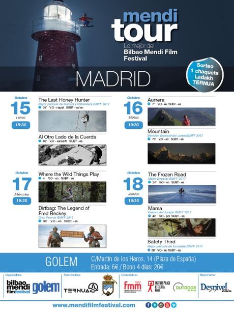 Llega Menditour 2018. El mejor cine de montaña en Madrid.