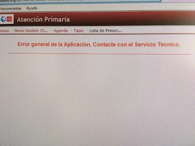 Tsunami informático en los centros de salud de Madrid.  Computer tsunami in Madrid's health centres