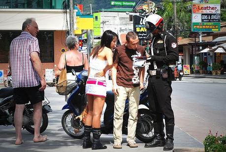 Control de Policía en Tailandia