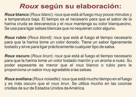 “Roux, Tipos” “Roux, Tipos”
