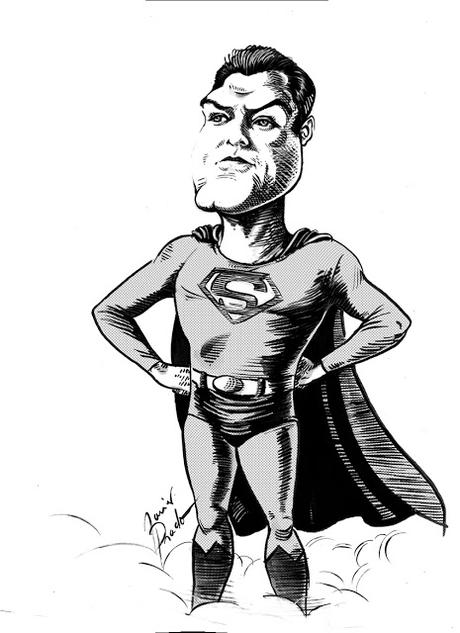 George Reeves, Superman ,Inktober