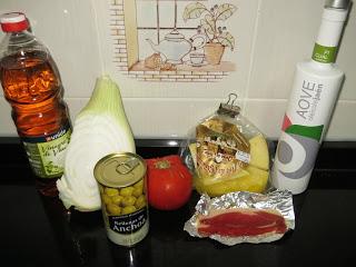 ENSALADA DE TOMATE Y JAMÓN CRUJIENTE