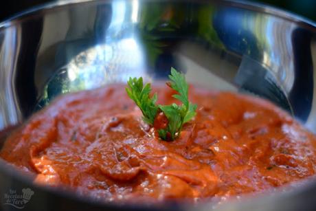 Muhammara crema árabe de pimientos rojos tererecetas 02 Muhammara crema árabe de pimientos rojos 02