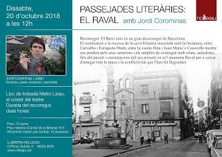 Sábado 20 de octubre, Paseo por el Raval