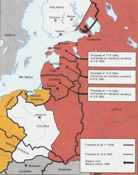 LA URSS OCUPA LAS REPÚBLICAS BÁLTICAS (JUNIO, 1940)