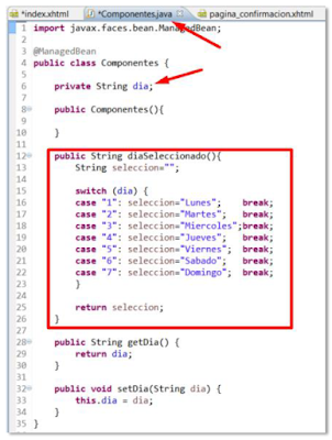 Como usar el h:selectOneListBox en JSF