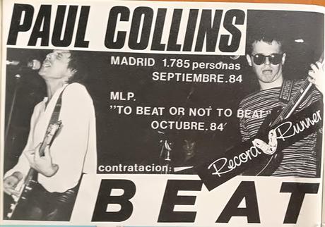 Paul Collins El Rey Del Beat -Rock de Lux - Nº 1 Noviembre de 1984