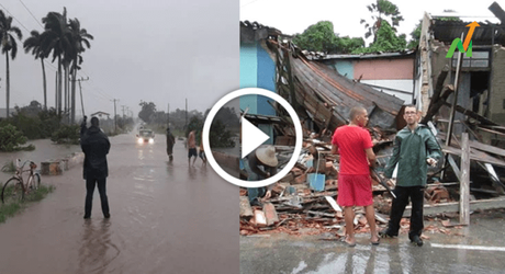 Pinar del Río se encuentra sin electricidad, con techos derrumbados e inundaciones