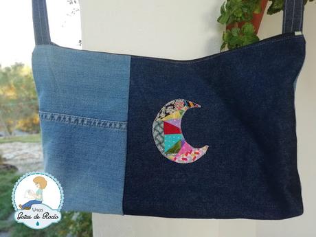 Bolso de estrellas y luna.