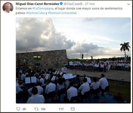 ¡10 de Octubre! y el primer tuit del Presidente cubano