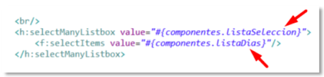 Como usar el h:SelectManyListBox en JSF Como usar el h:SelectManyListBox en JSF