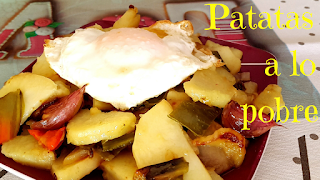 como hacer patatas a lo pobre-receta patatas a lo pobre