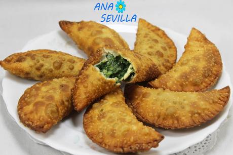 Empanadillas de espinacas y queso de cabra Thermomix