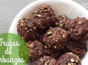 Trufas garbanzos, receta dulce saludable