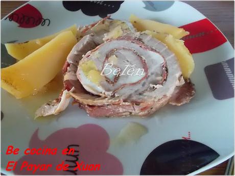 Lomo de cerdo relleno a la mostaza Lomo de cerdo relleno a la mostaza